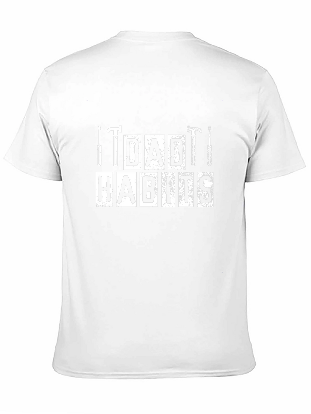 Dad Habits Graphic T-Shirt - Black Cotton Tee