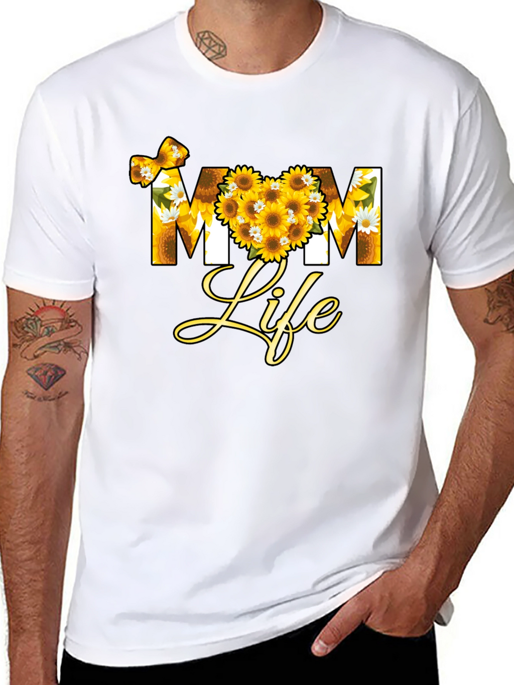 Mom Life Sunflower Graphic Tee