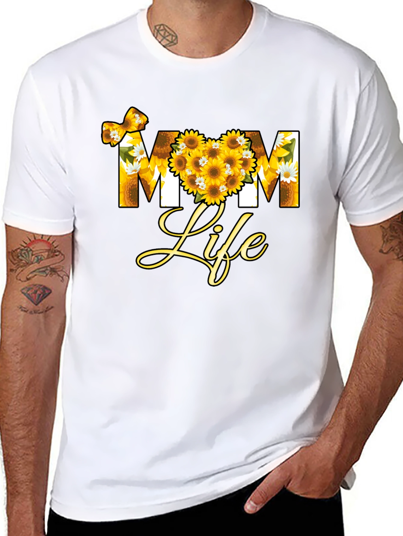 Mom Life Sunflower Graphic Tee