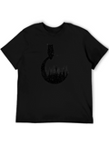 Owl Stargazing Tee - Night Sky Forest Design