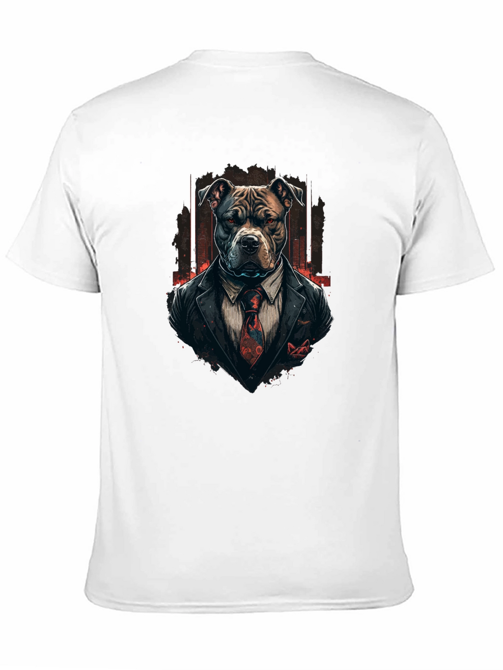 Suit Pitbull T-Shirt – Cool Gentleman Dog Graphic Tee