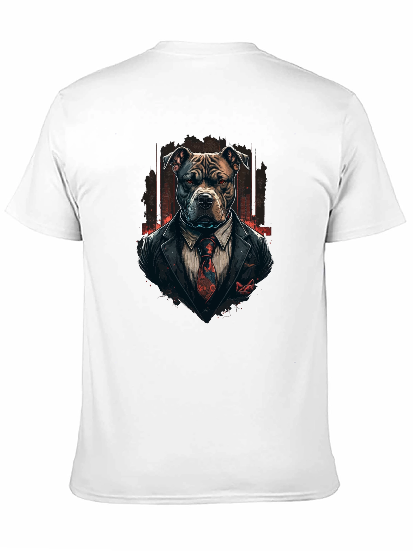 Suit Pitbull T-Shirt – Cool Gentleman Dog Graphic Tee