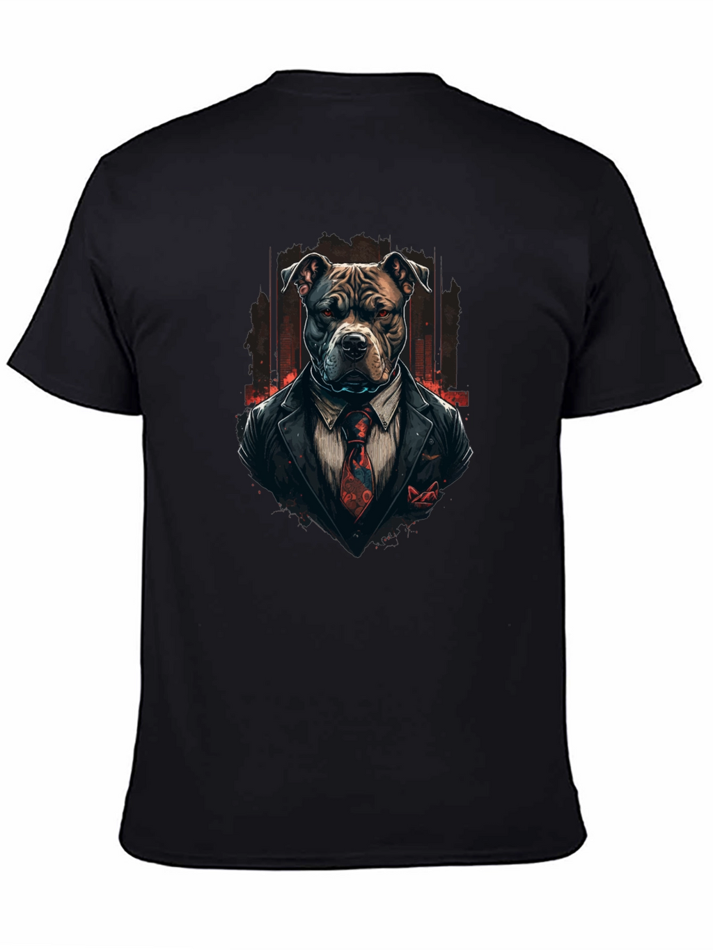 Suit Pitbull T-Shirt – Cool Gentleman Dog Graphic Tee