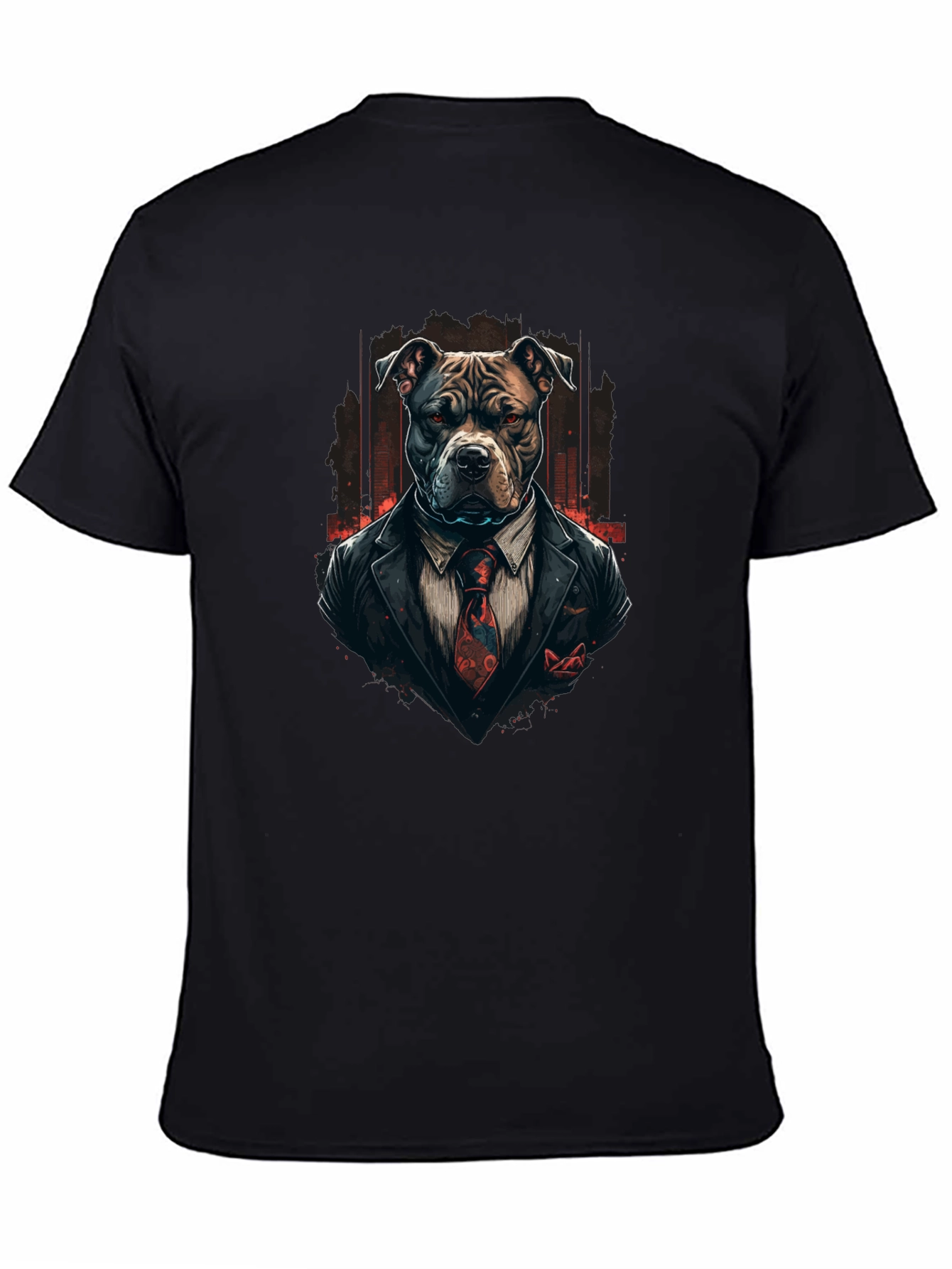 Suit Pitbull T-Shirt – Cool Gentleman Dog Graphic Tee