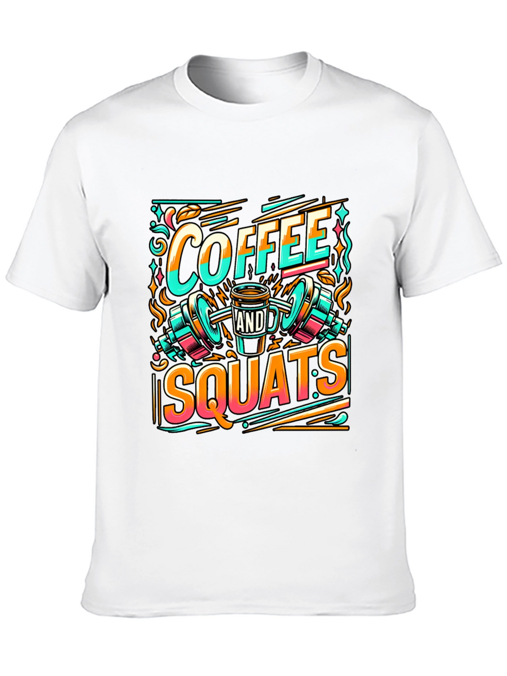 Coffee & Squats Graphic Tee - Gym Motivation