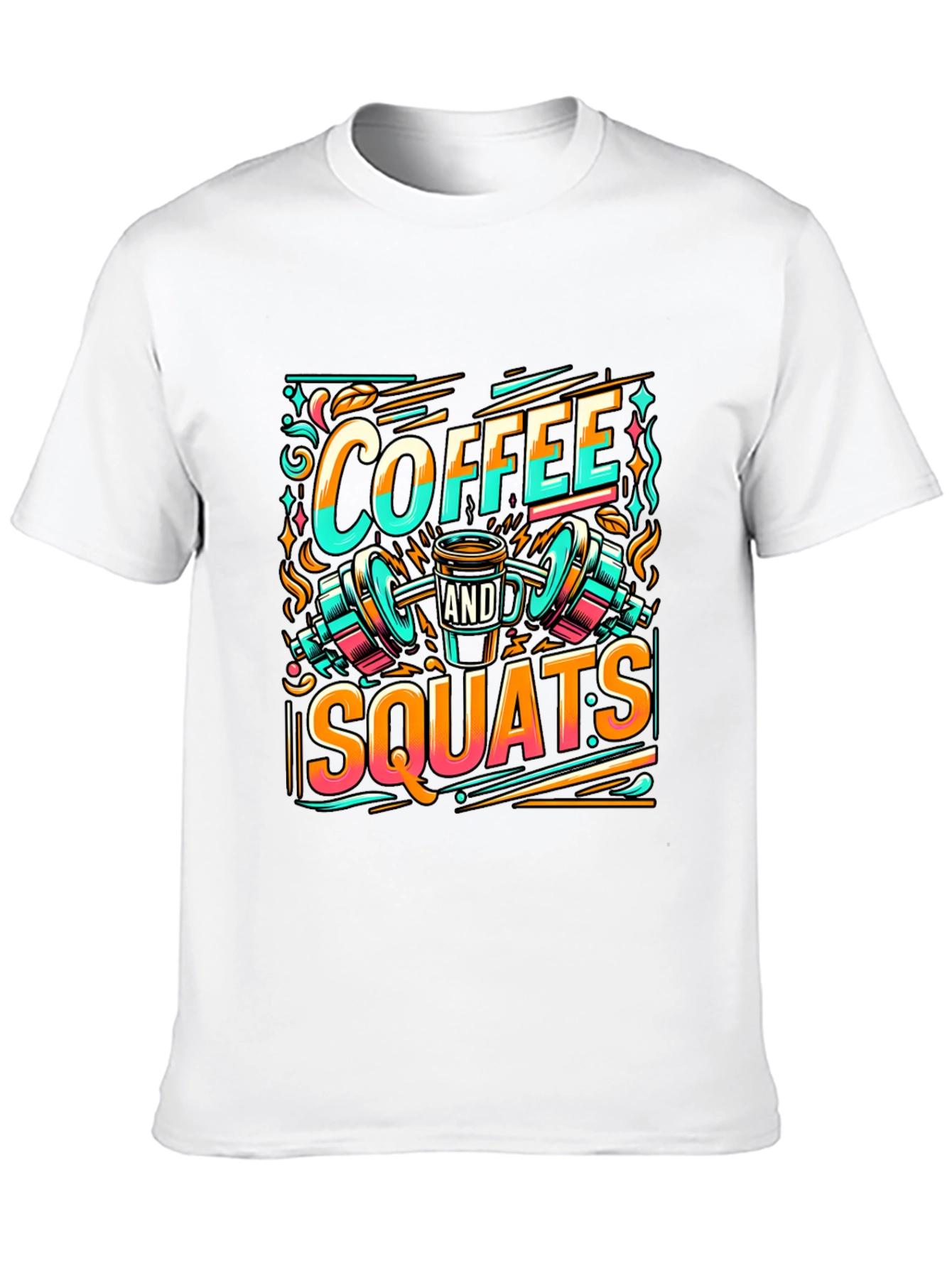 Coffee & Squats Graphic Tee - Gym Motivation