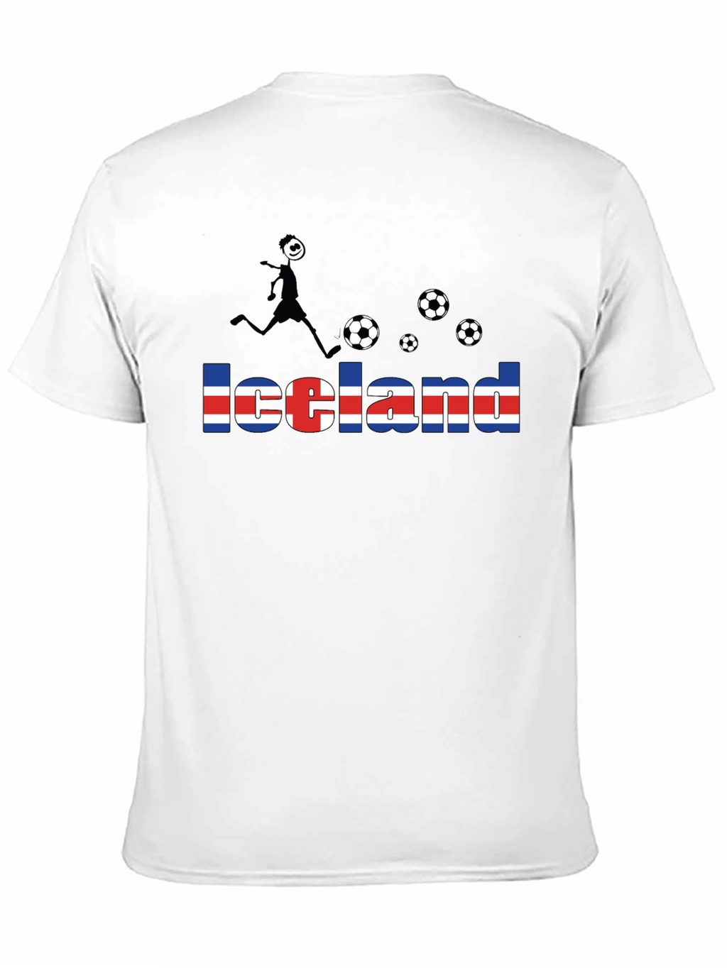 Iceland Soccer Fan T-Shirt - Black