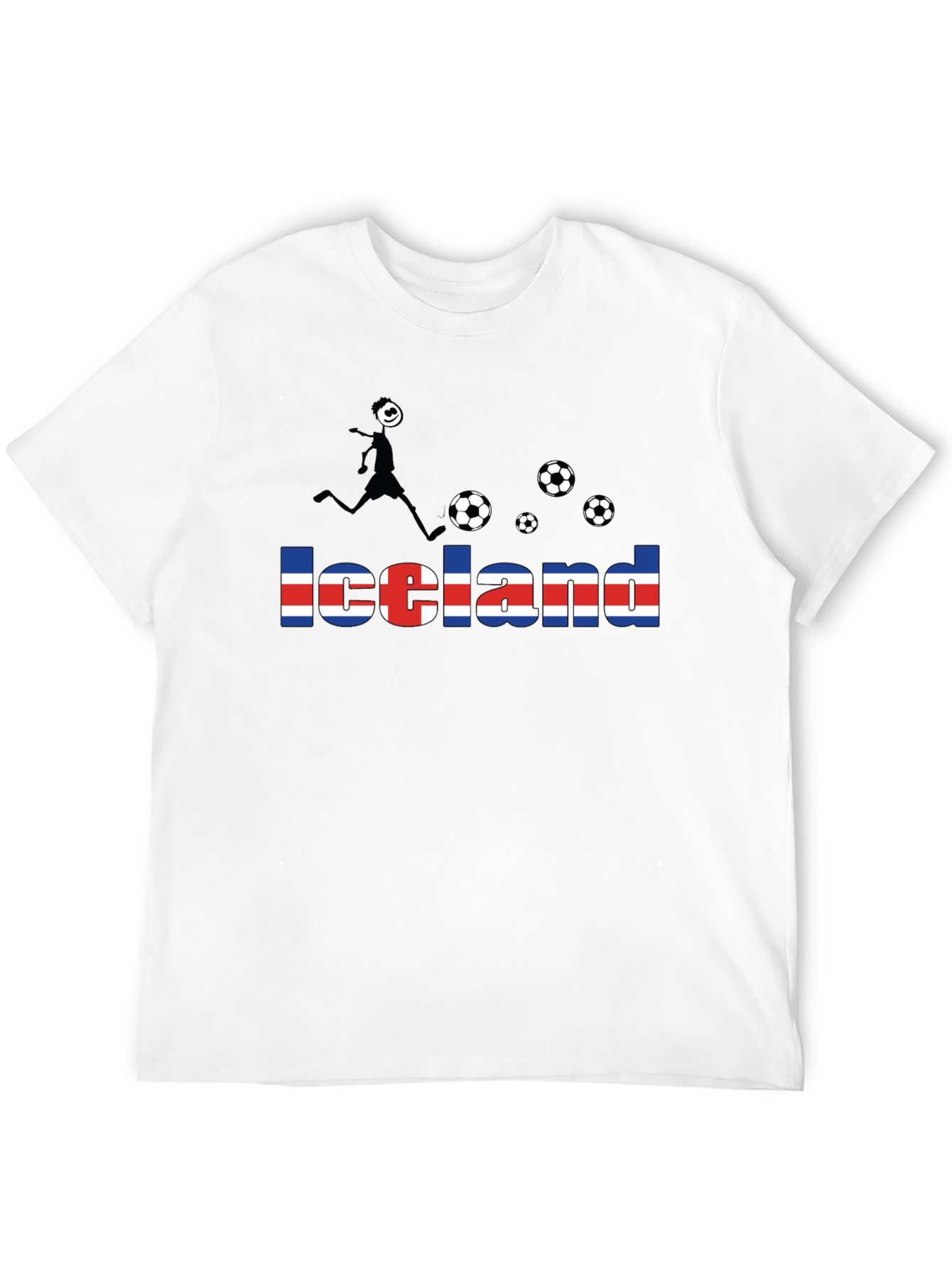 Iceland Soccer Fan T-Shirt - Black