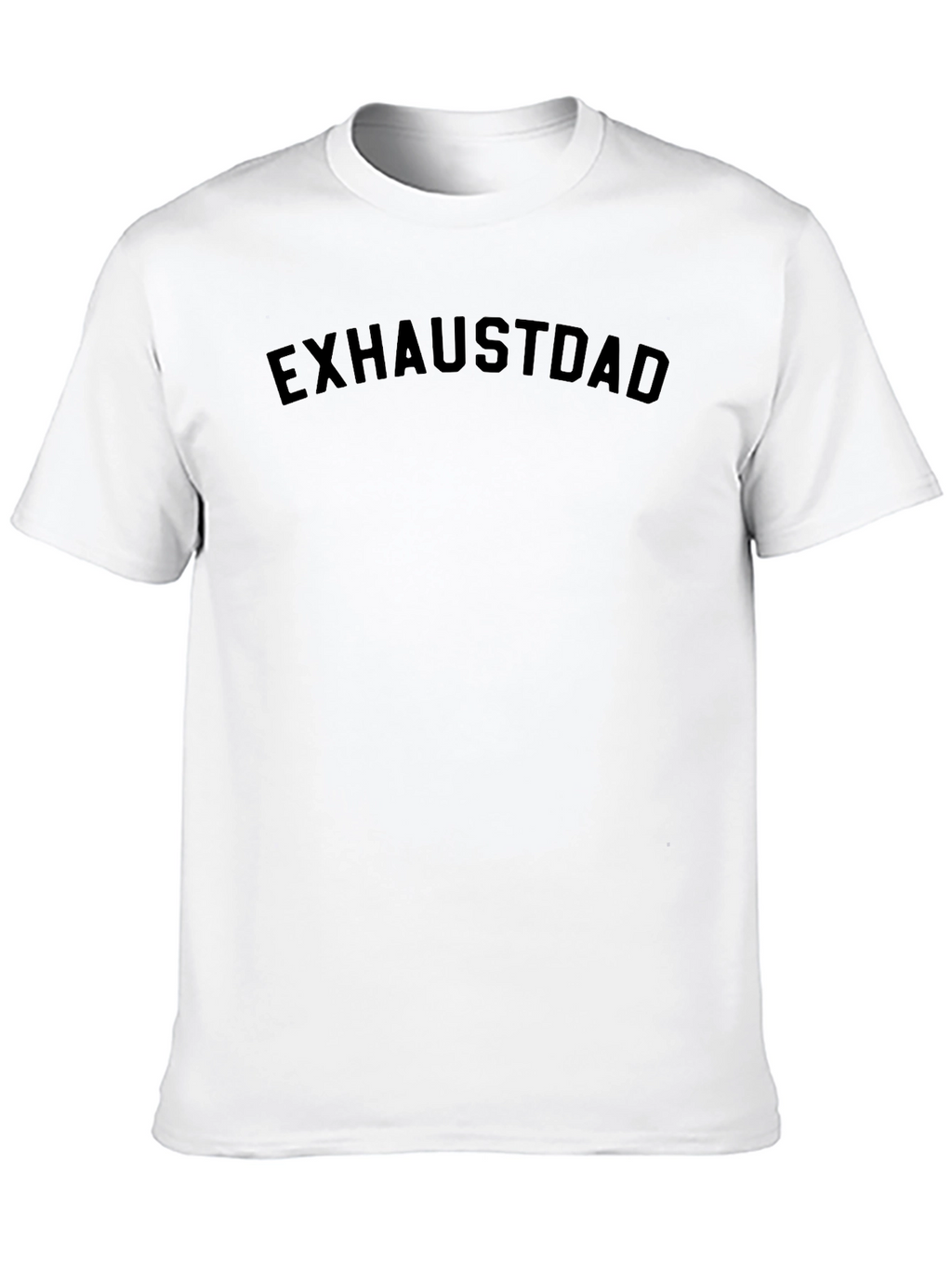 Exhaustdad Black Graphic Tee - Casual Comfort