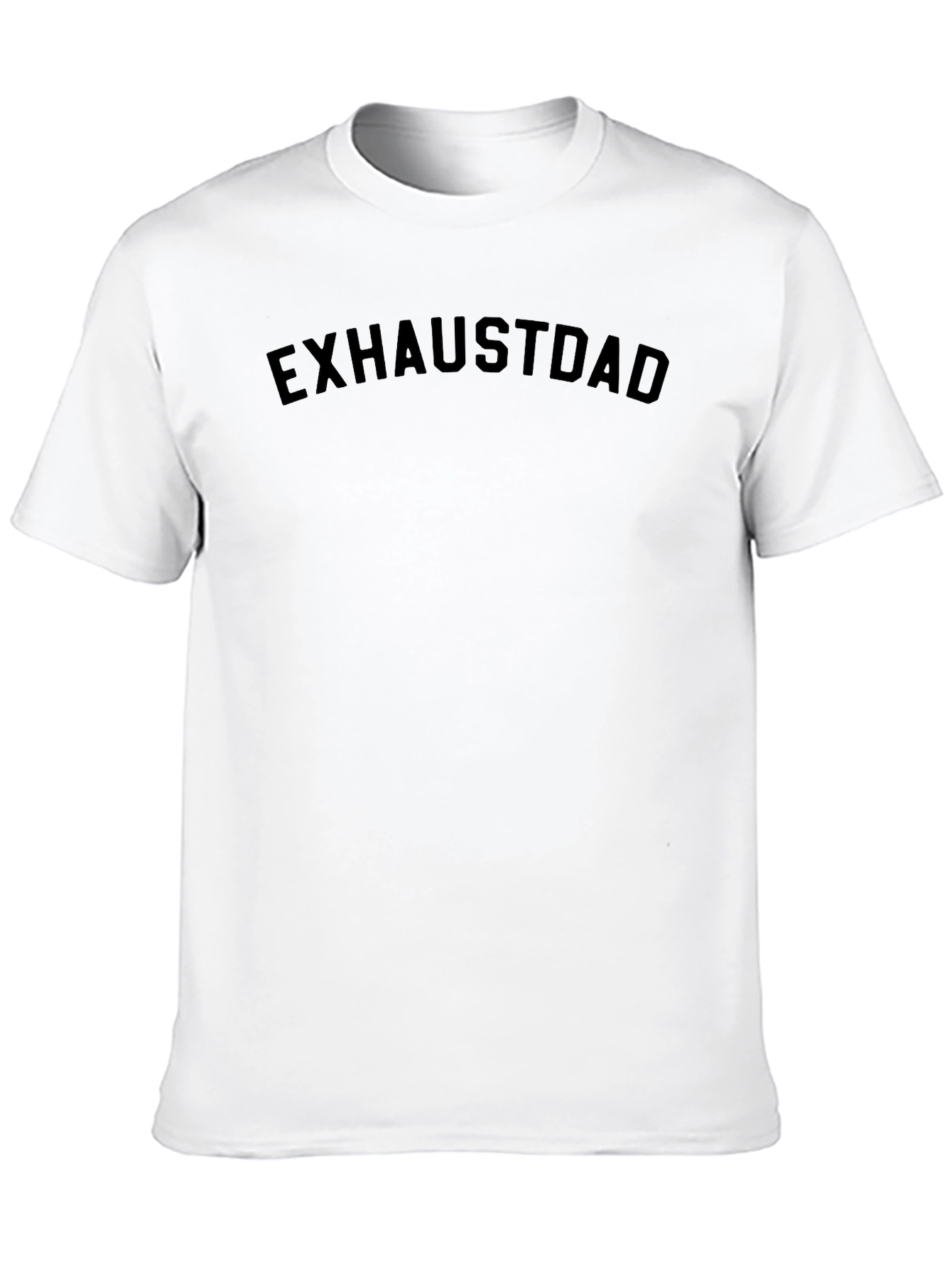 Exhaustdad Black Graphic Tee - Casual Comfort