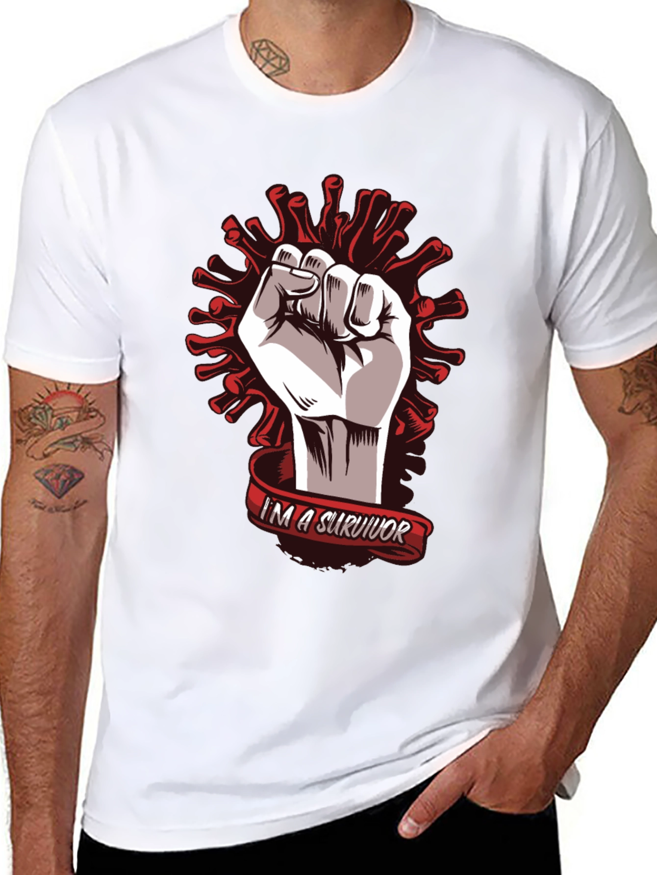 Survivor Graphic Tee - Fight the Virus