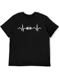 Photographer Heartbeat T-Shirt - Camera Pulse Tee