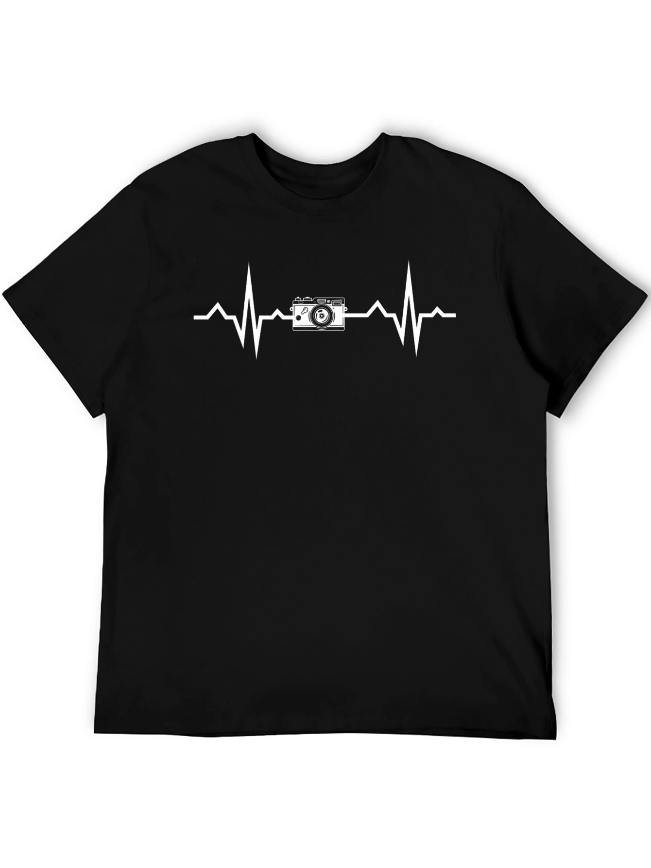 Photographer Heartbeat T-Shirt - Camera Pulse Tee