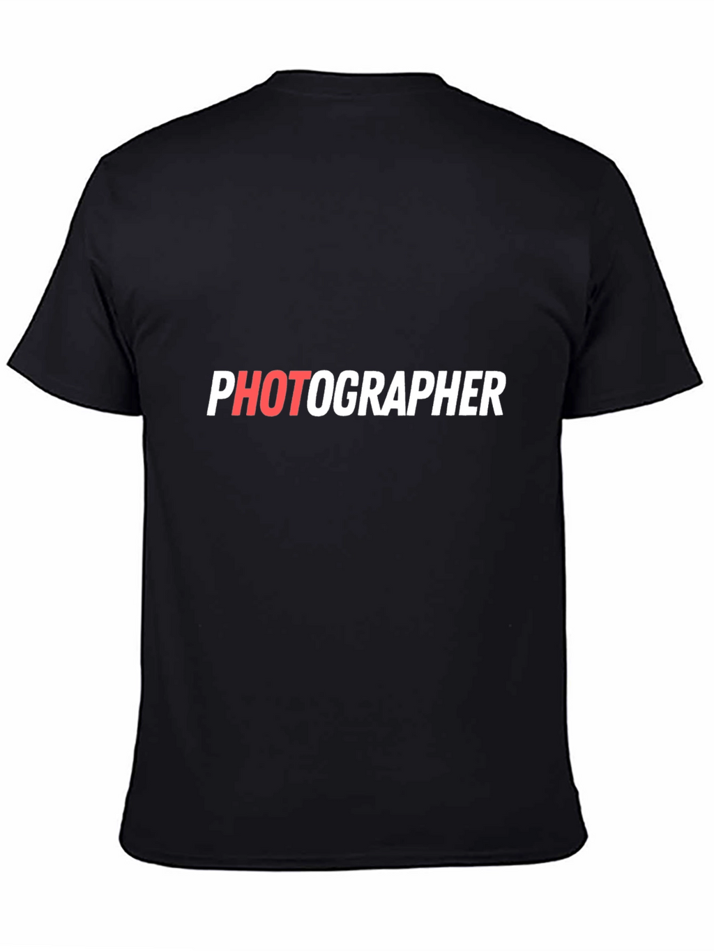Photographer Graphic Tee - Stylish Black Cotton T-Shirt