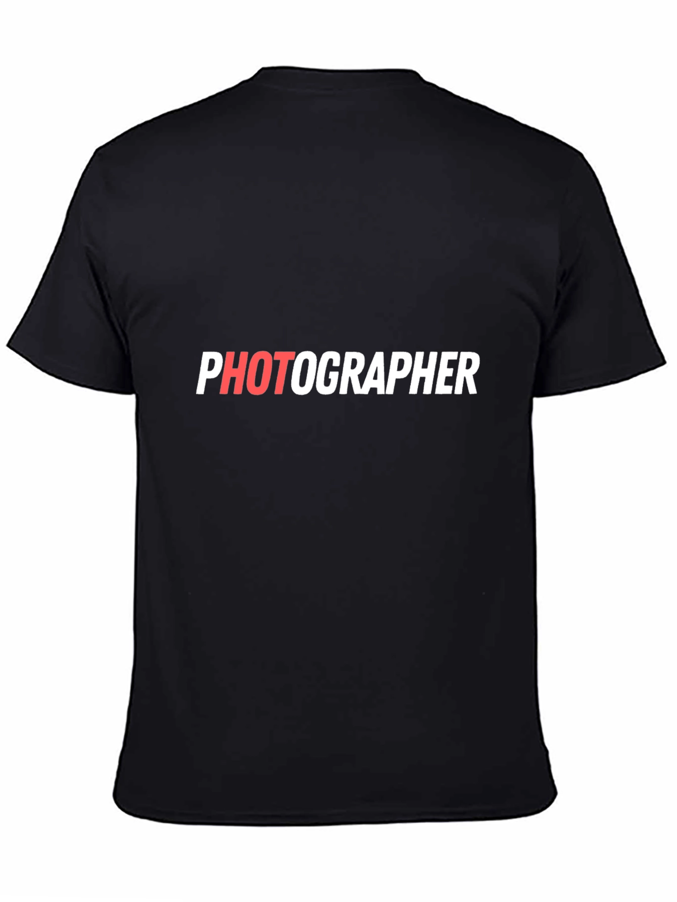 Photographer Graphic Tee - Stylish Black Cotton T-Shirt