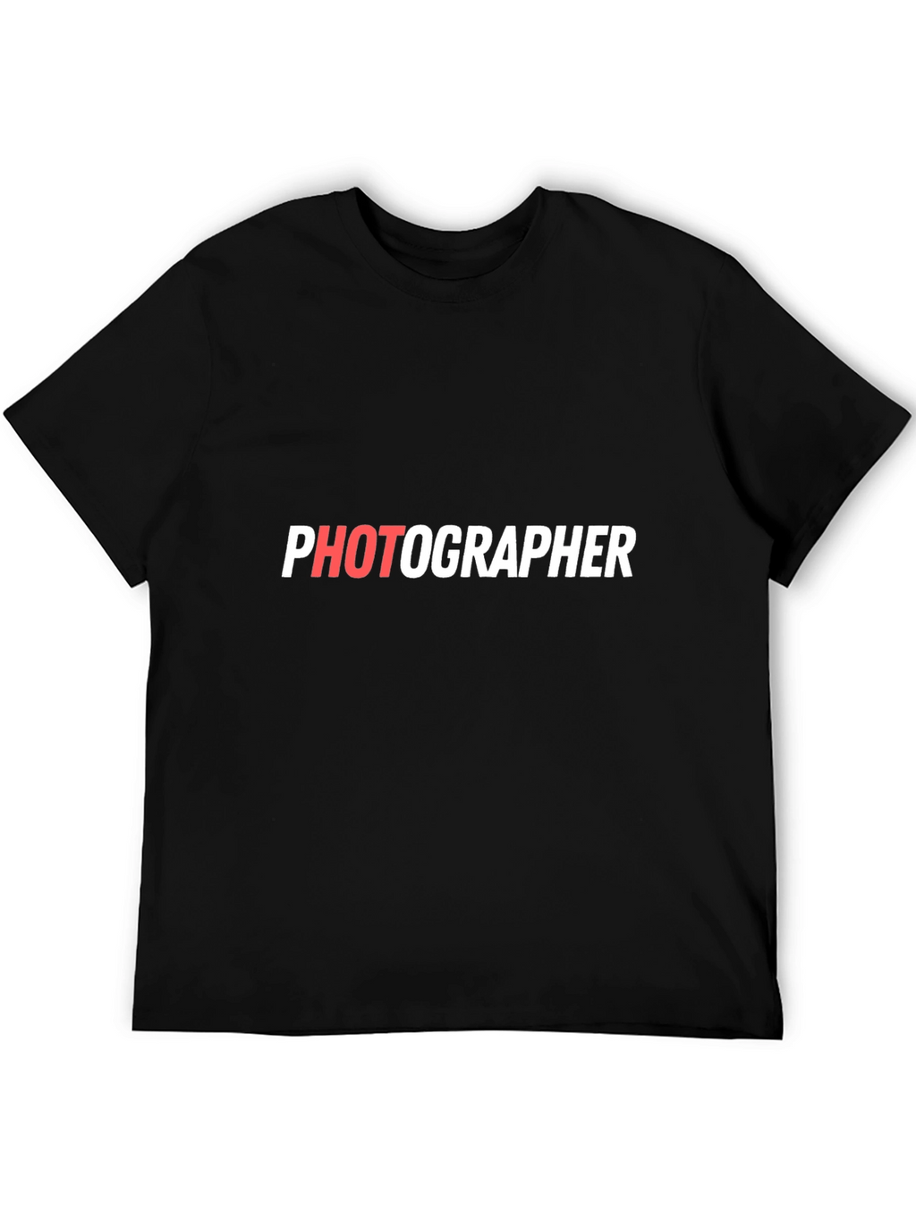 Photographer Graphic Tee - Stylish Black Cotton T-Shirt