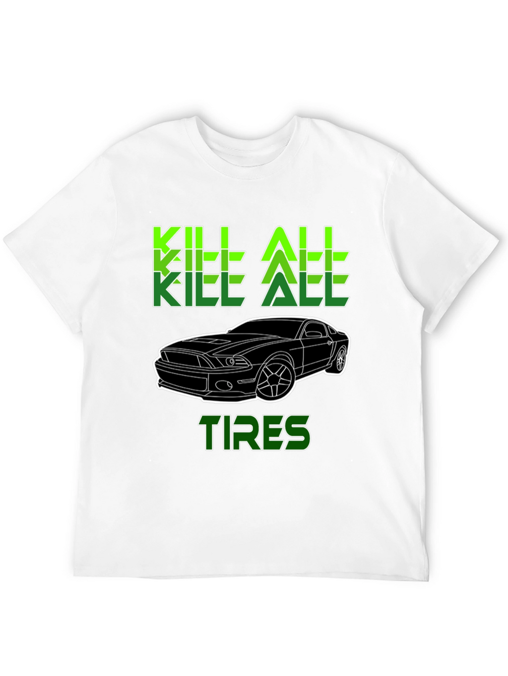 Kill All Tires Graphic Tee - Mens Black T-Shirt