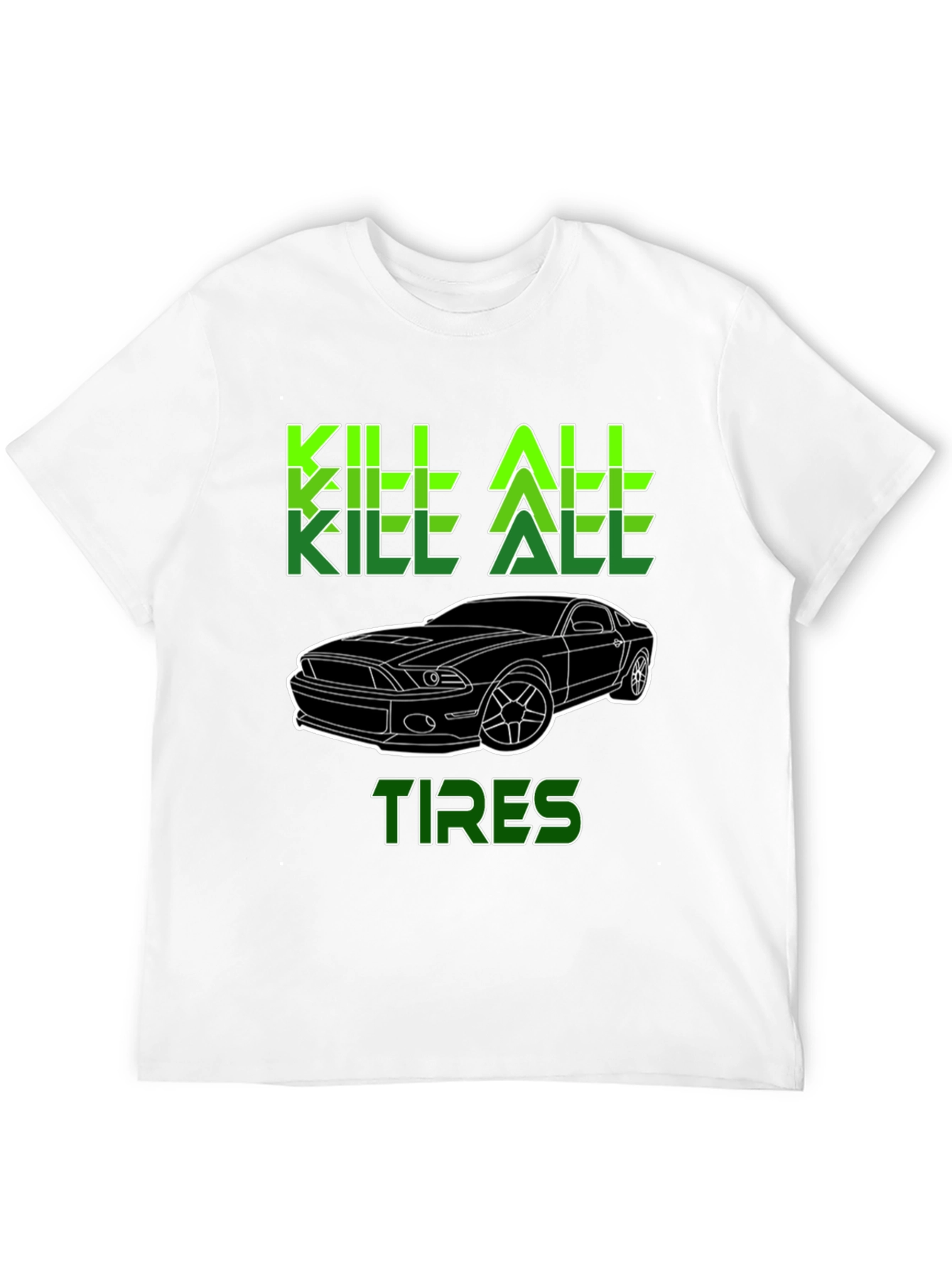 Kill All Tires Graphic Tee - Mens Black T-Shirt
