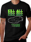 Kill All Tires Graphic Tee - Mens Black T-Shirt