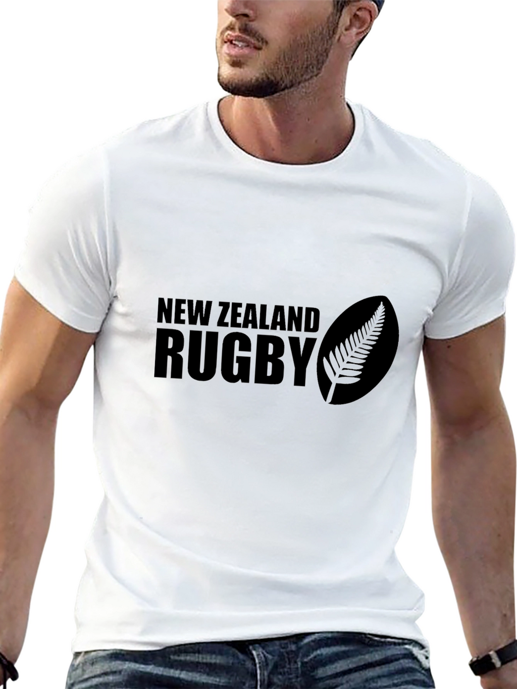 New Zealand Rugby Graphic Black T-Shirt