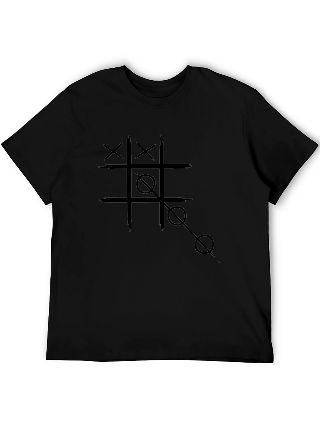 Tic-Tac-Toe Game Black T-Shirt