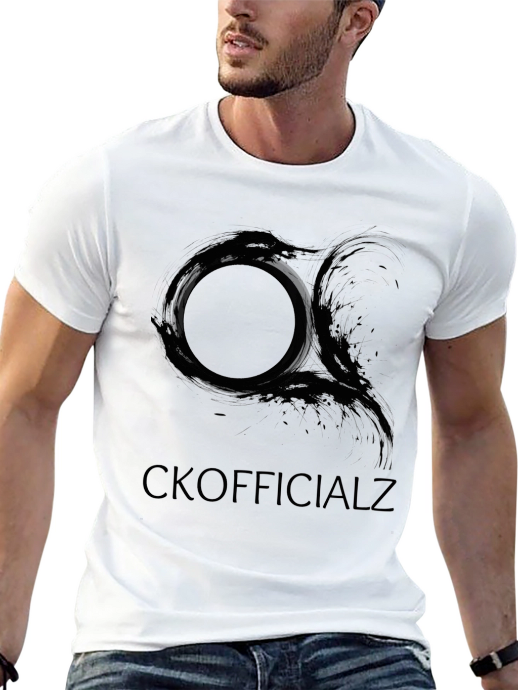 CKOfficialz Black Graphic Tee - Modern Style