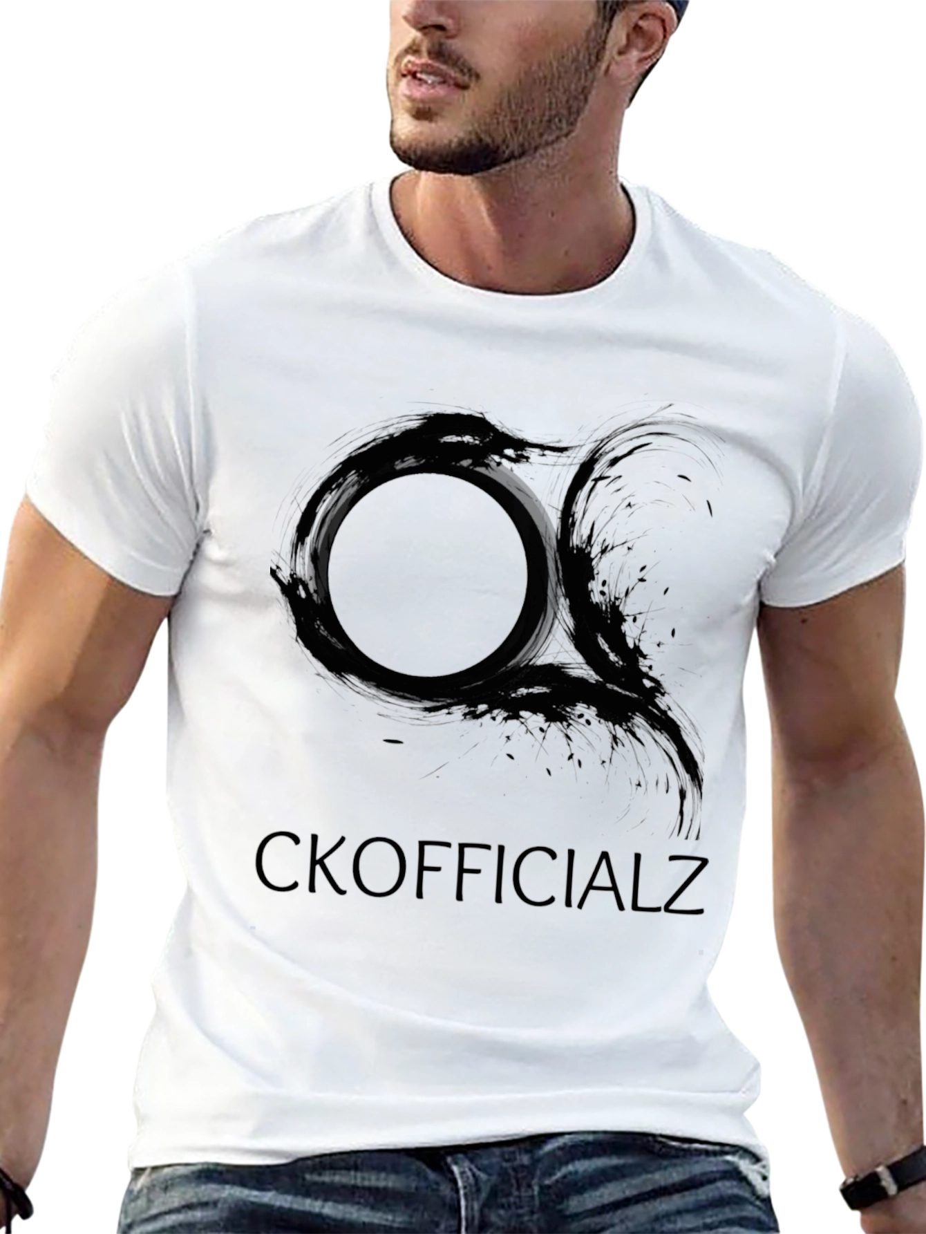 CKOfficialz Black Graphic Tee - Modern Style
