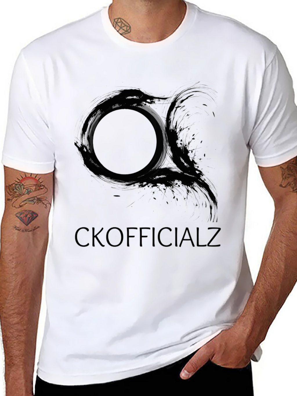 CKOfficialz Black Graphic Tee - Modern Style