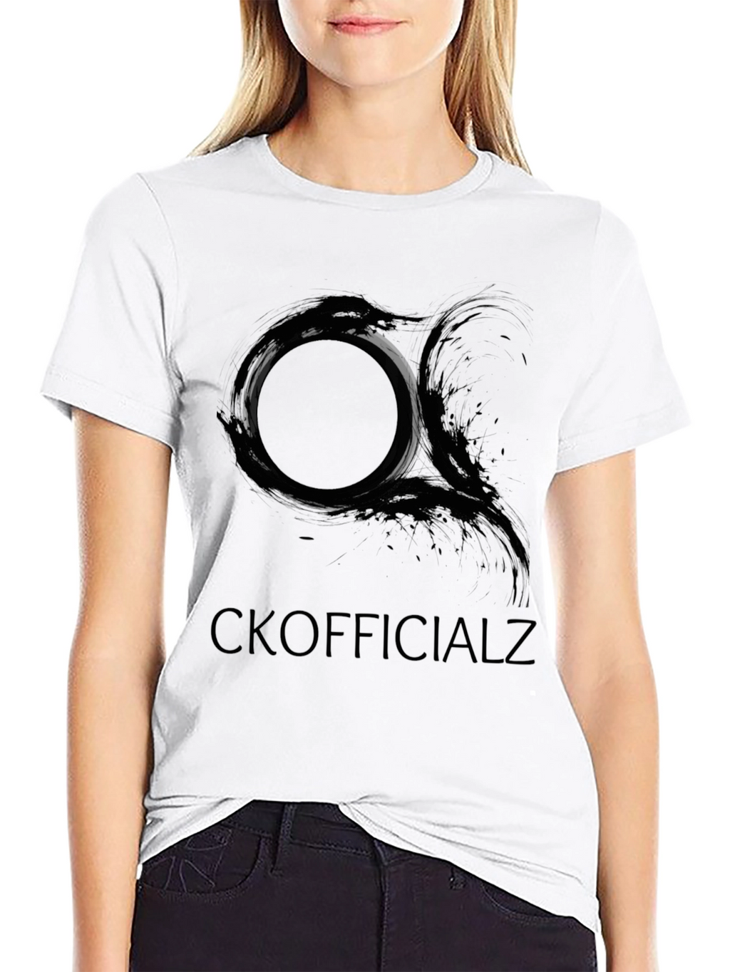 CKOfficialz Black Graphic Tee - Modern Style