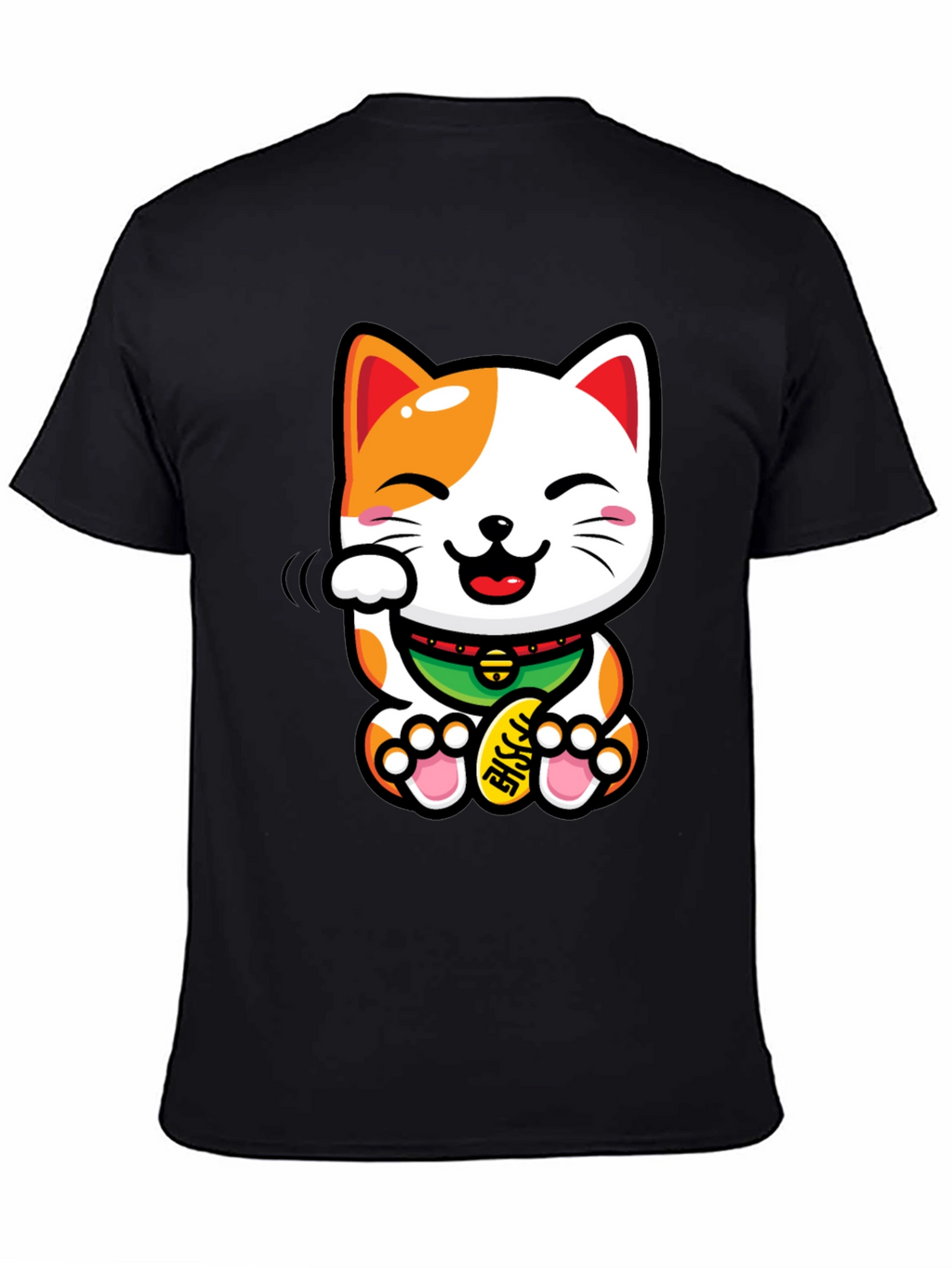 Lucky Cat T-Shirt - Beckoning Good Fortune