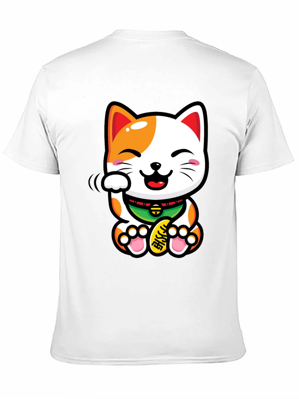 Lucky Cat T-Shirt - Beckoning Good Fortune