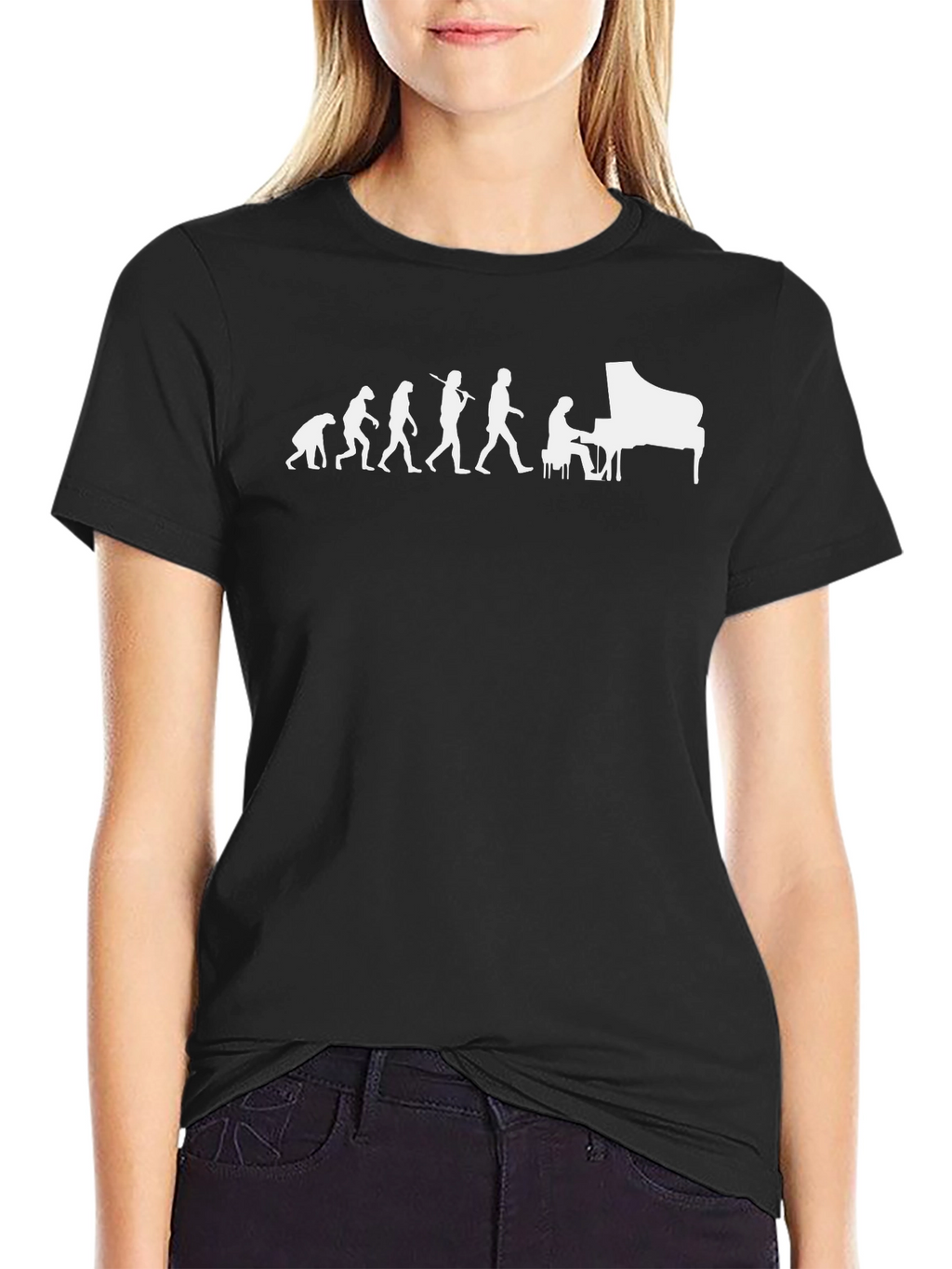 Piano Evolution T-Shirt - Music Lover Tee