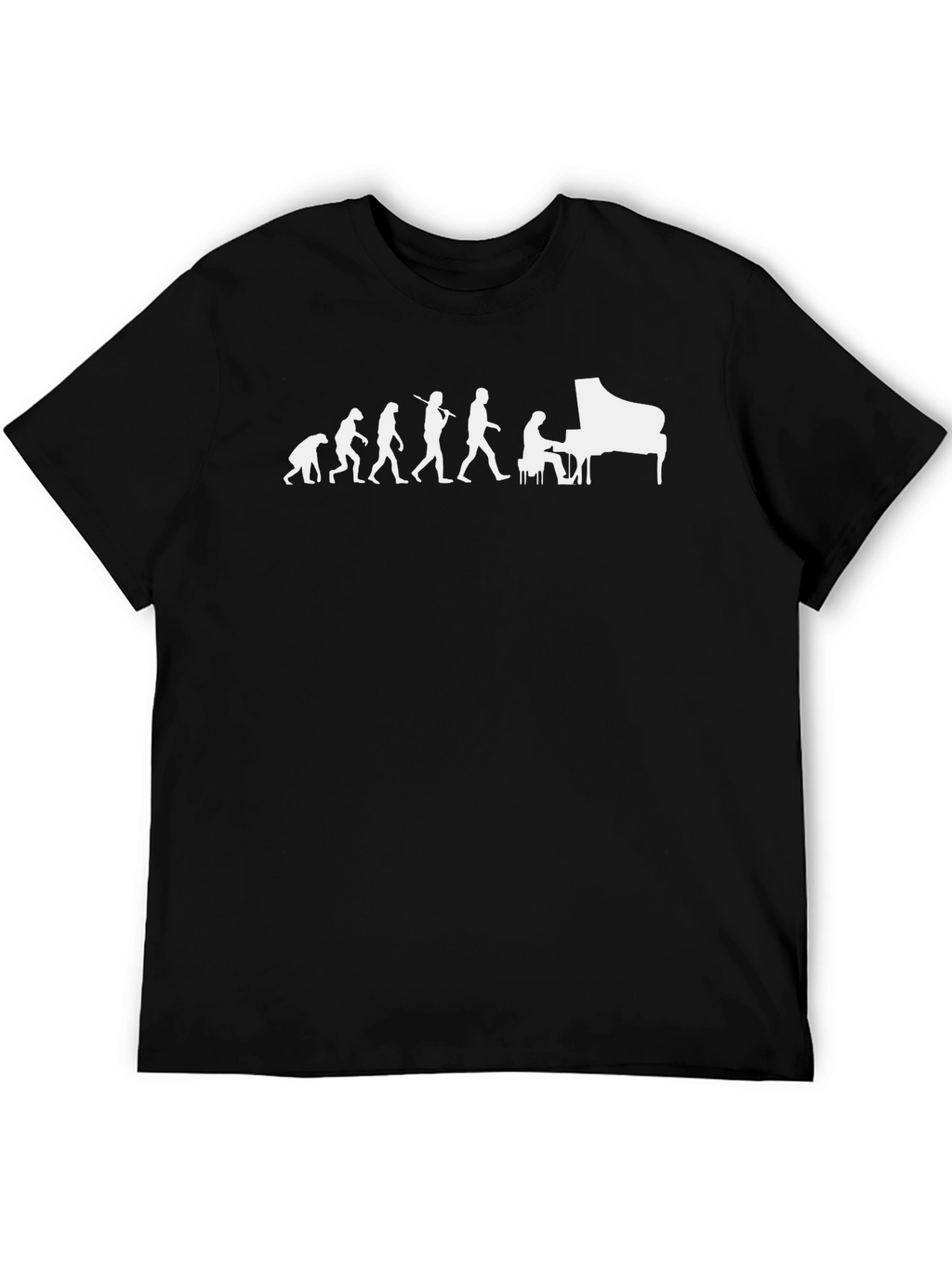 Piano Evolution T-Shirt - Music Lover Tee