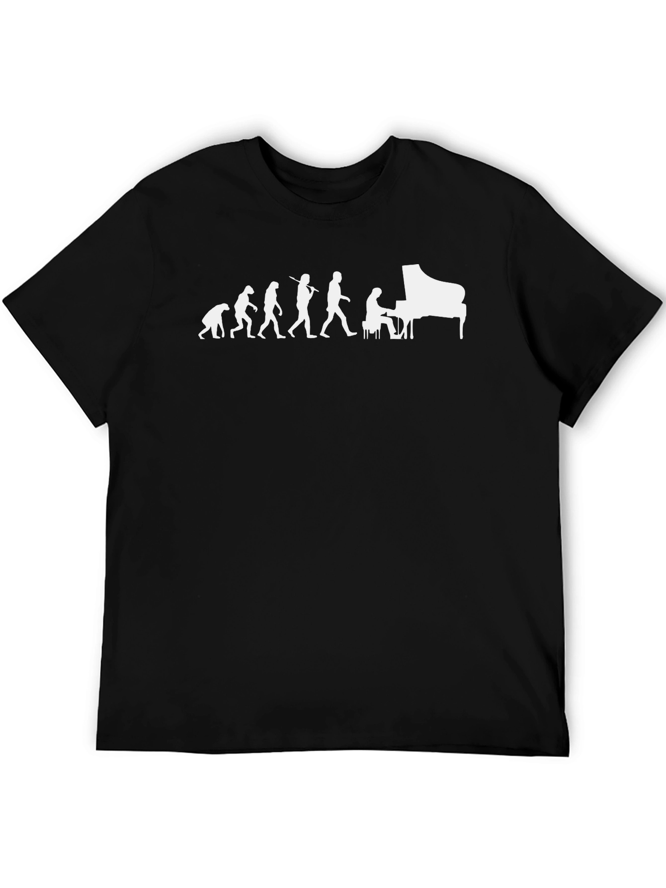 Piano Evolution T-Shirt - Music Lover Tee