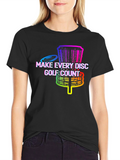 Rainbow Disc Golf T-Shirt - Make Every Disc Count