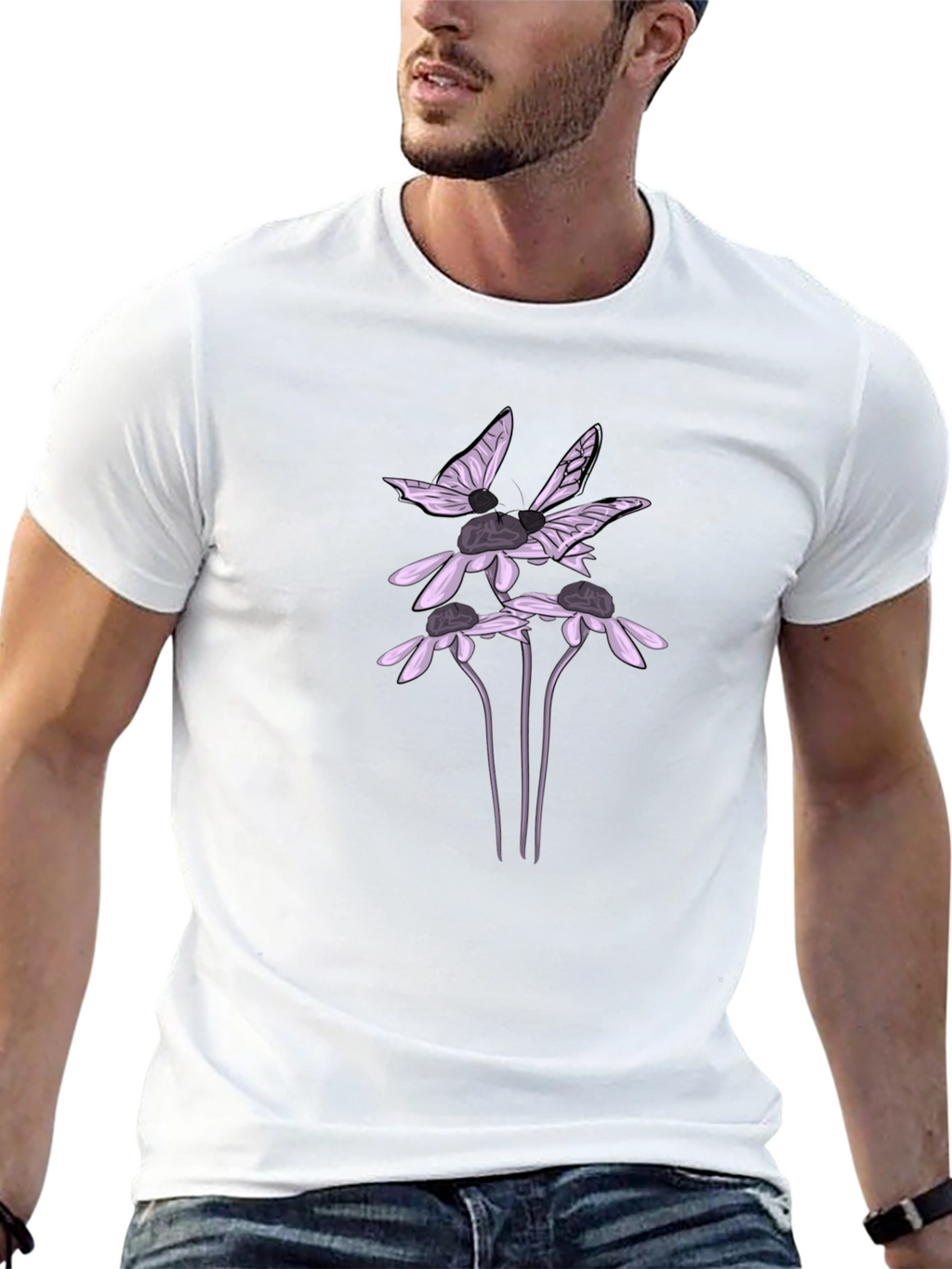 Floral Butterfly Graphic Tee