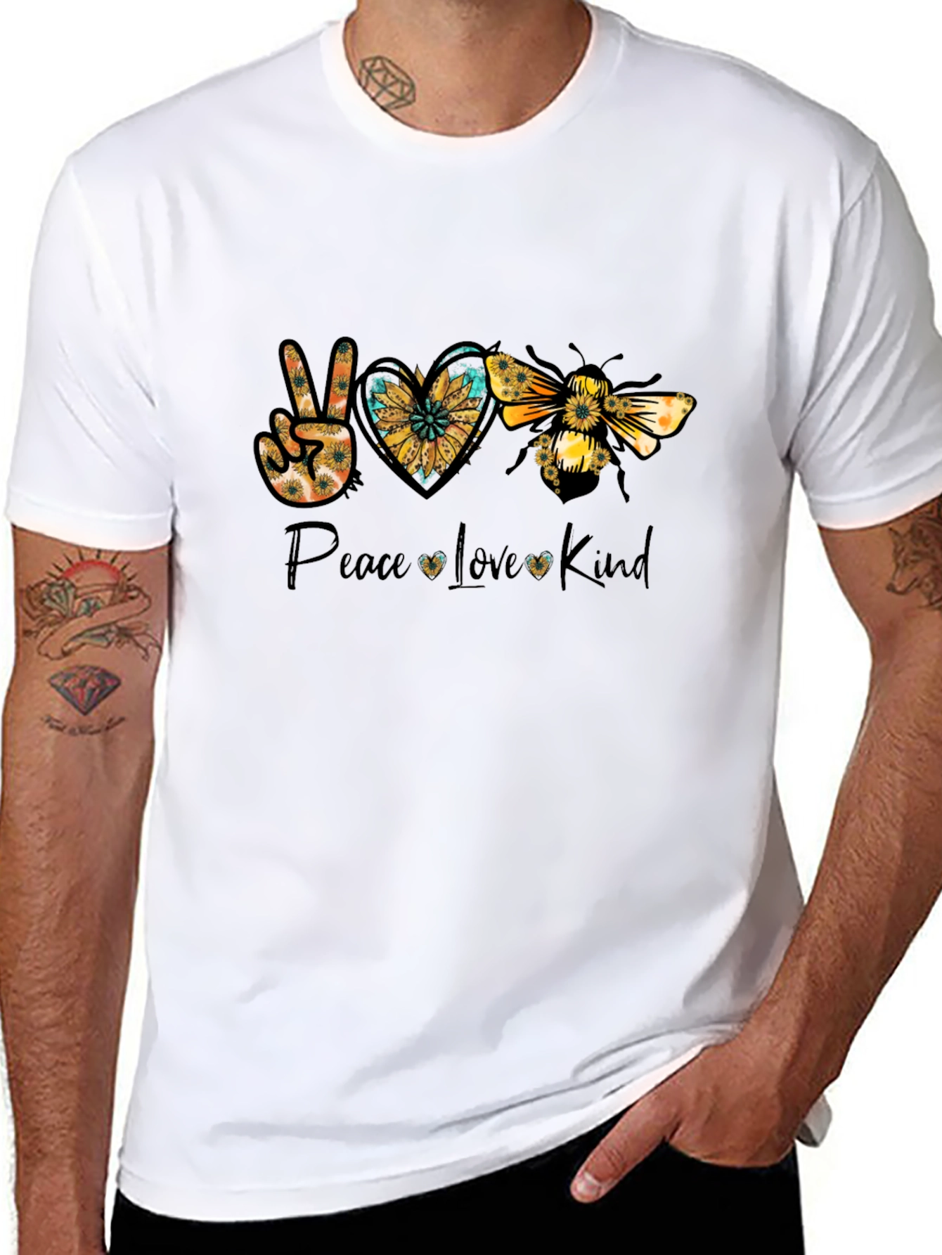 Peace Love Kind Bee Graphic Tee
