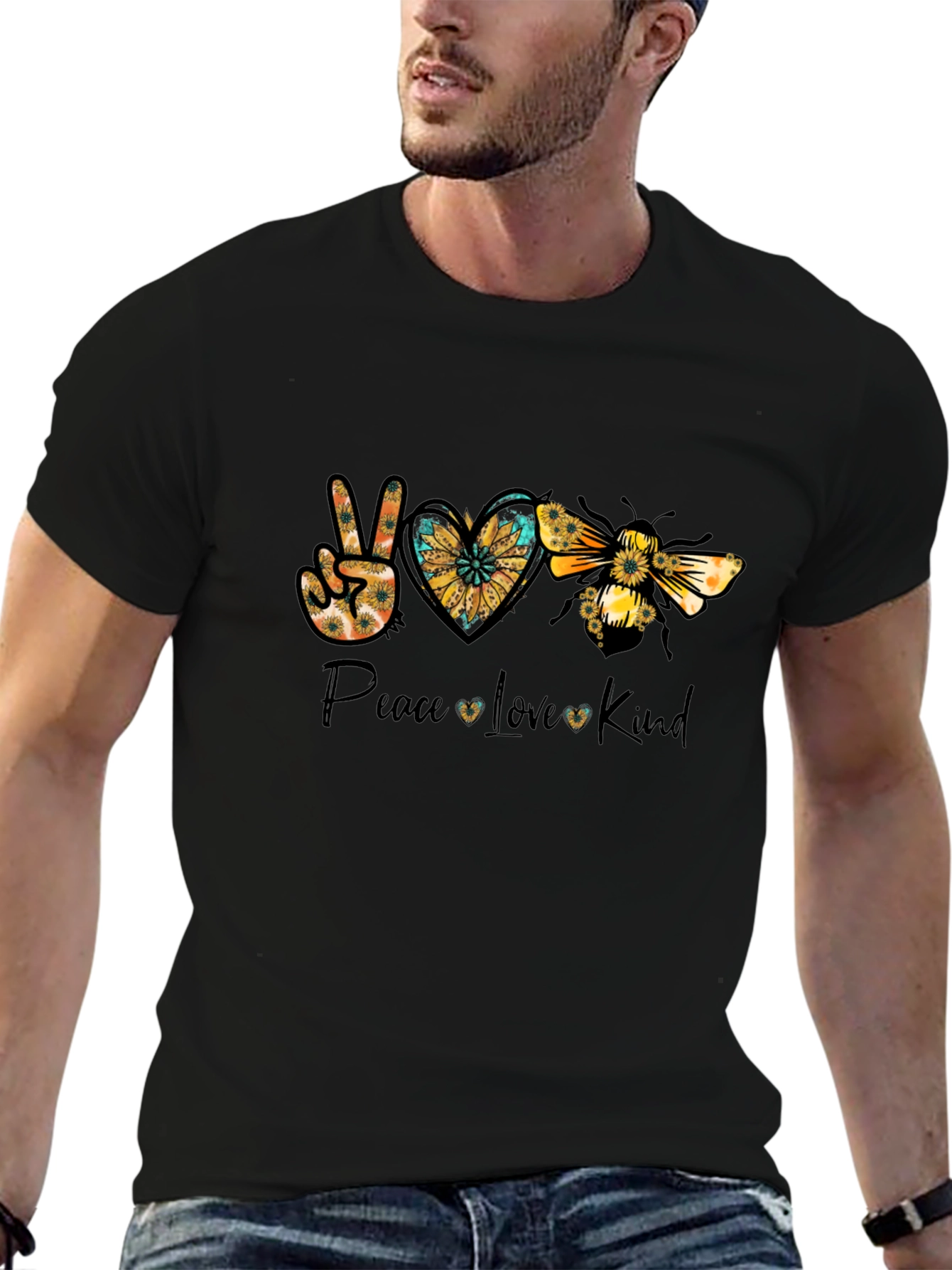 Peace Love Kind Bee Graphic Tee