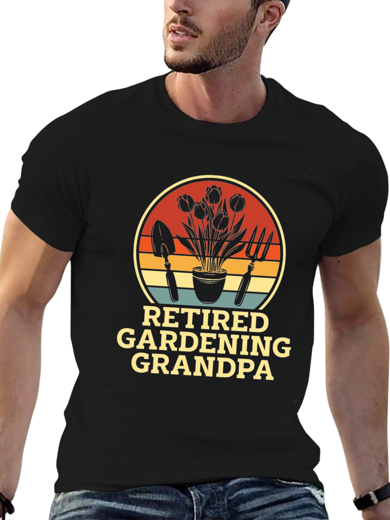Retired Gardening Grandpa T-Shirt
