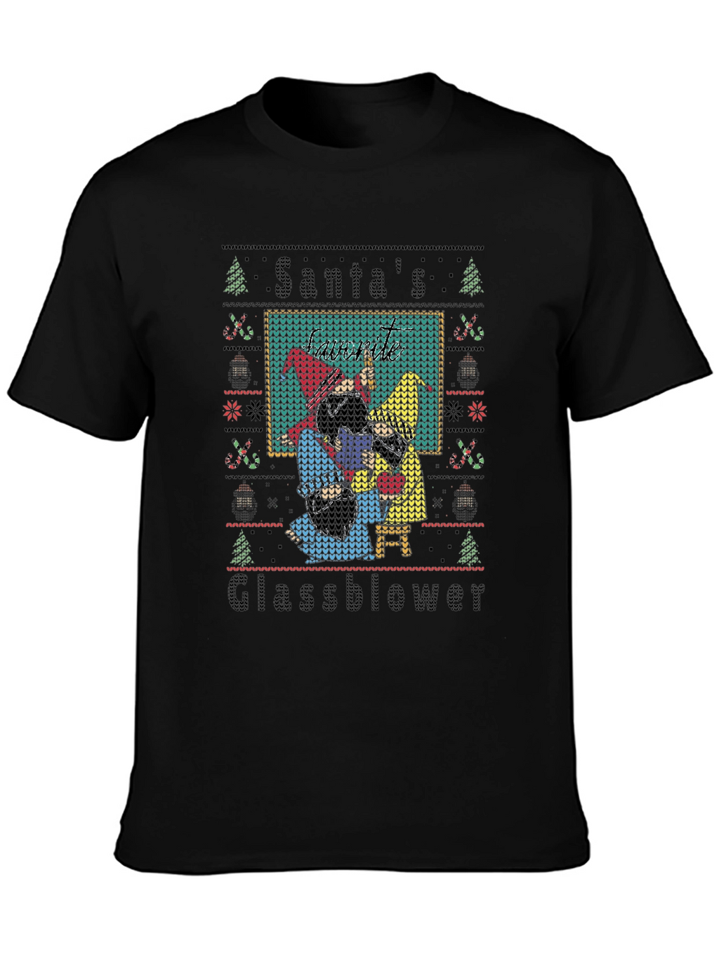 Santas Glassblower Ugly Christmas Sweater T-Shirt