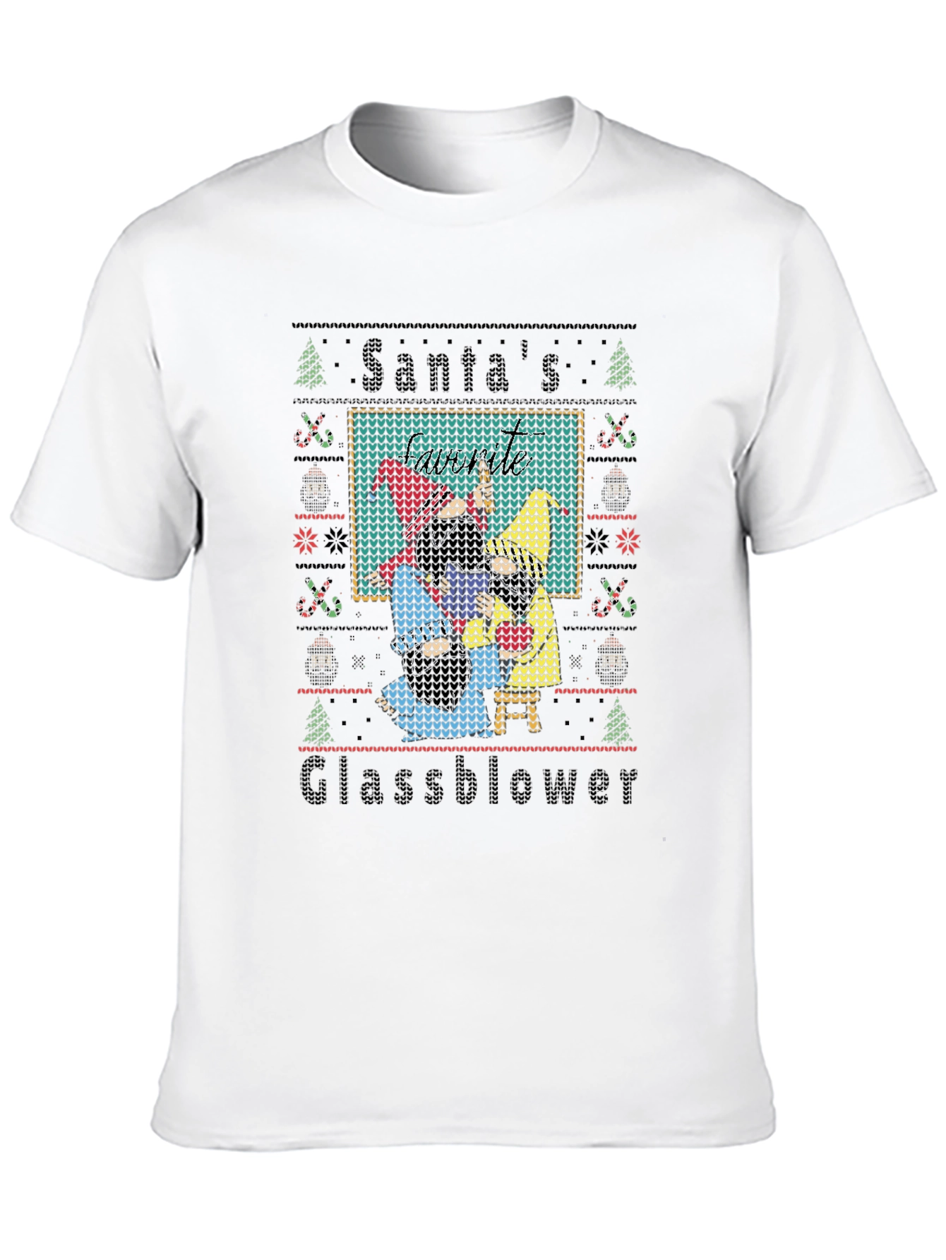 Santas Glassblower Ugly Christmas Sweater T-Shirt