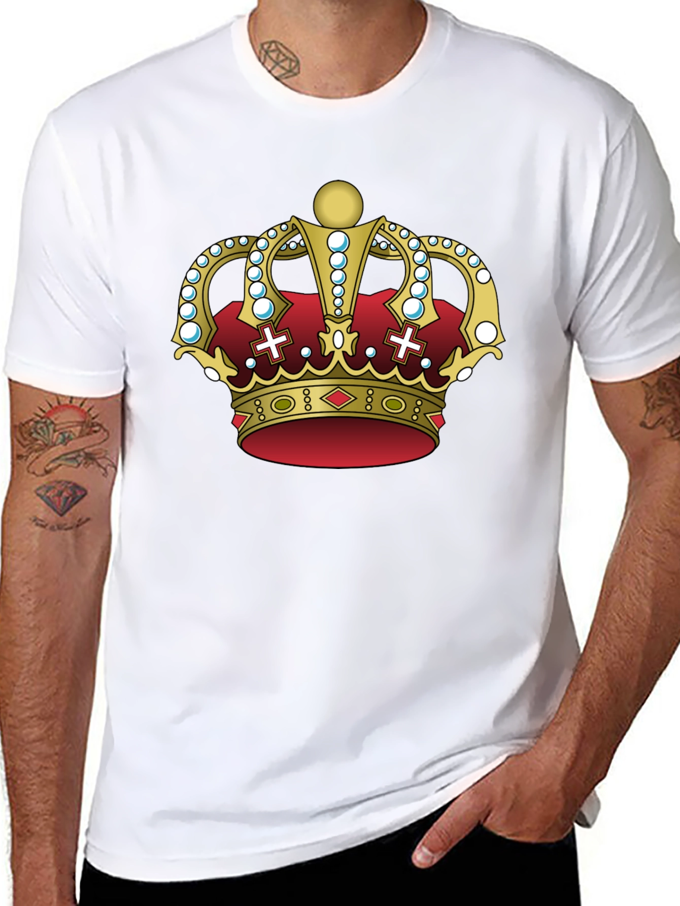 Royal Crown Graphic T-Shirt - Regal Style