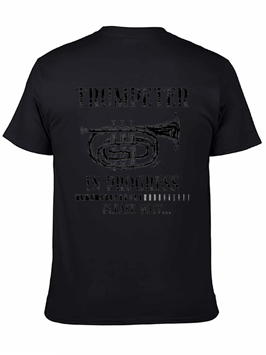 Trumpeter in Progress Black T-Shirt