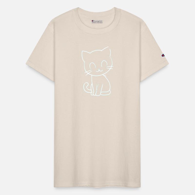 Neon Kitty - Flat Vector Cat Design