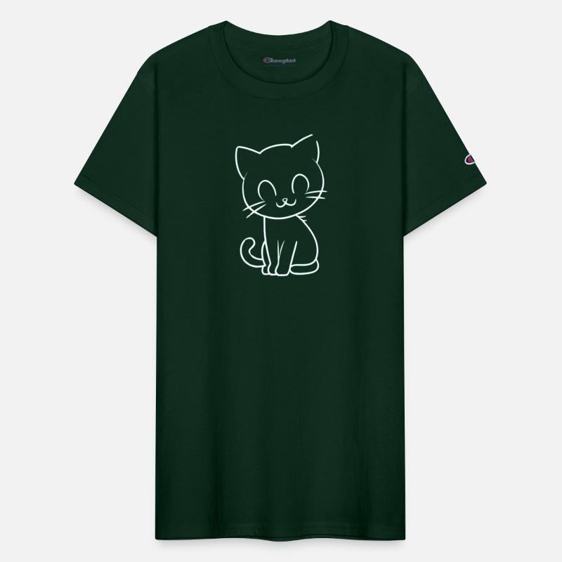 Neon Kitty - Flat Vector Cat Design