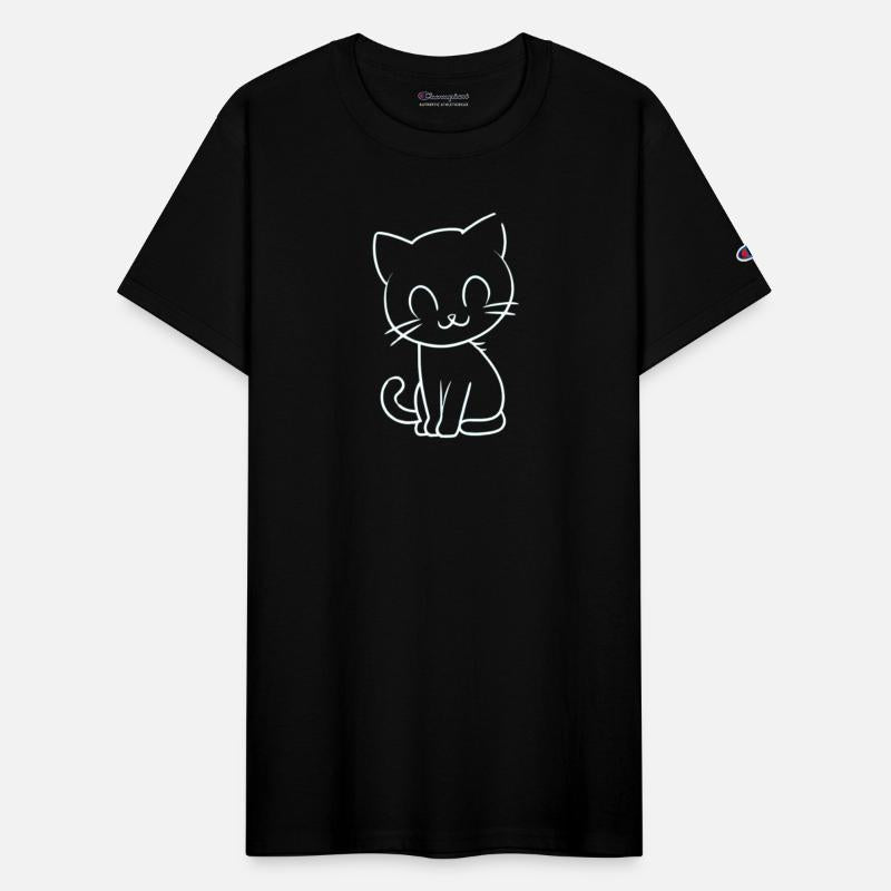 Neon Kitty - Flat Vector Cat Design