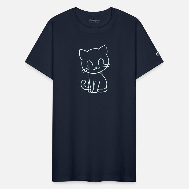 Neon Kitty - Flat Vector Cat Design