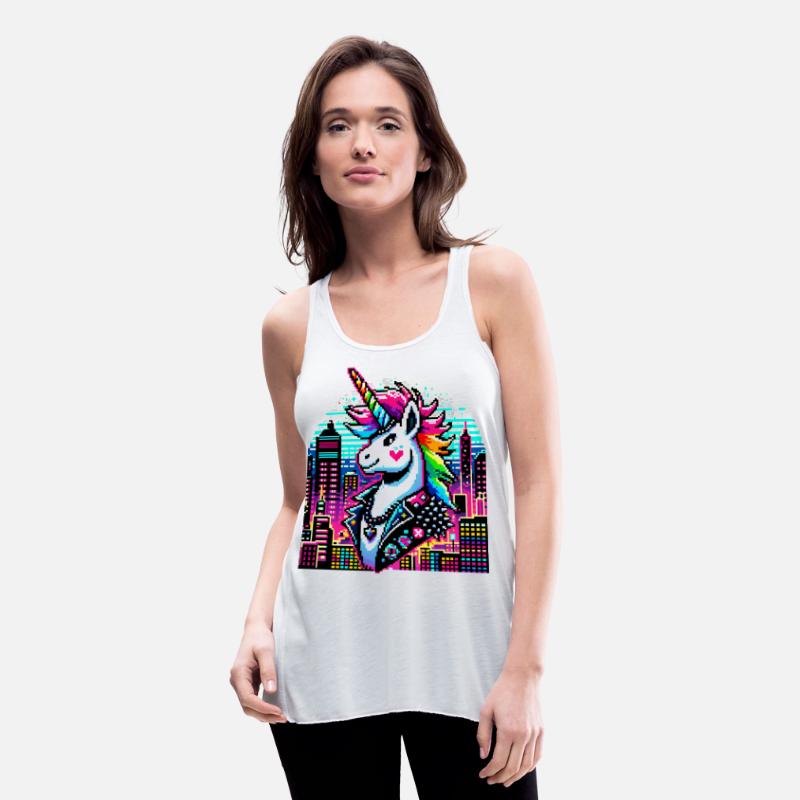 Neon Urban Unicorn: Pixel Art Chic