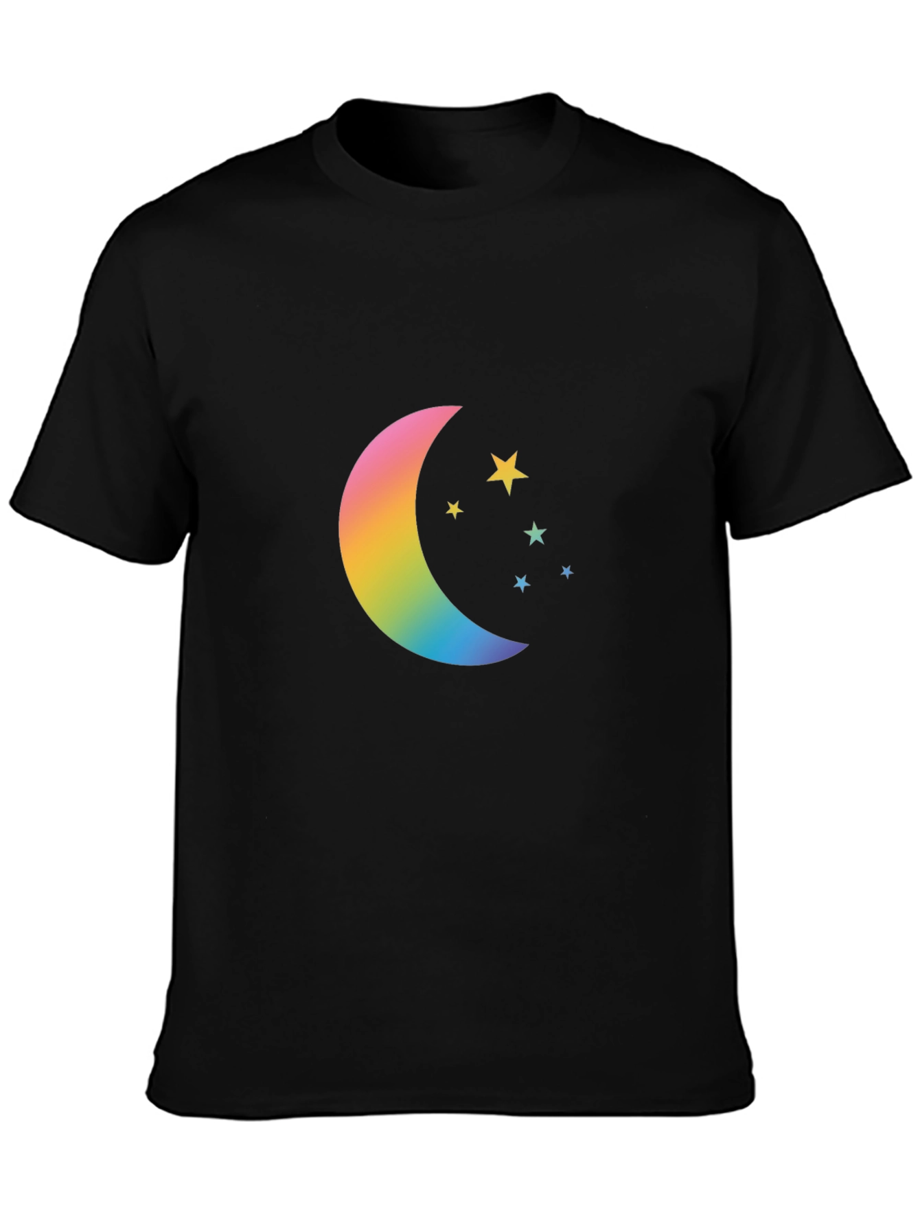 Rainbow Moon & Stars Graphic Tee