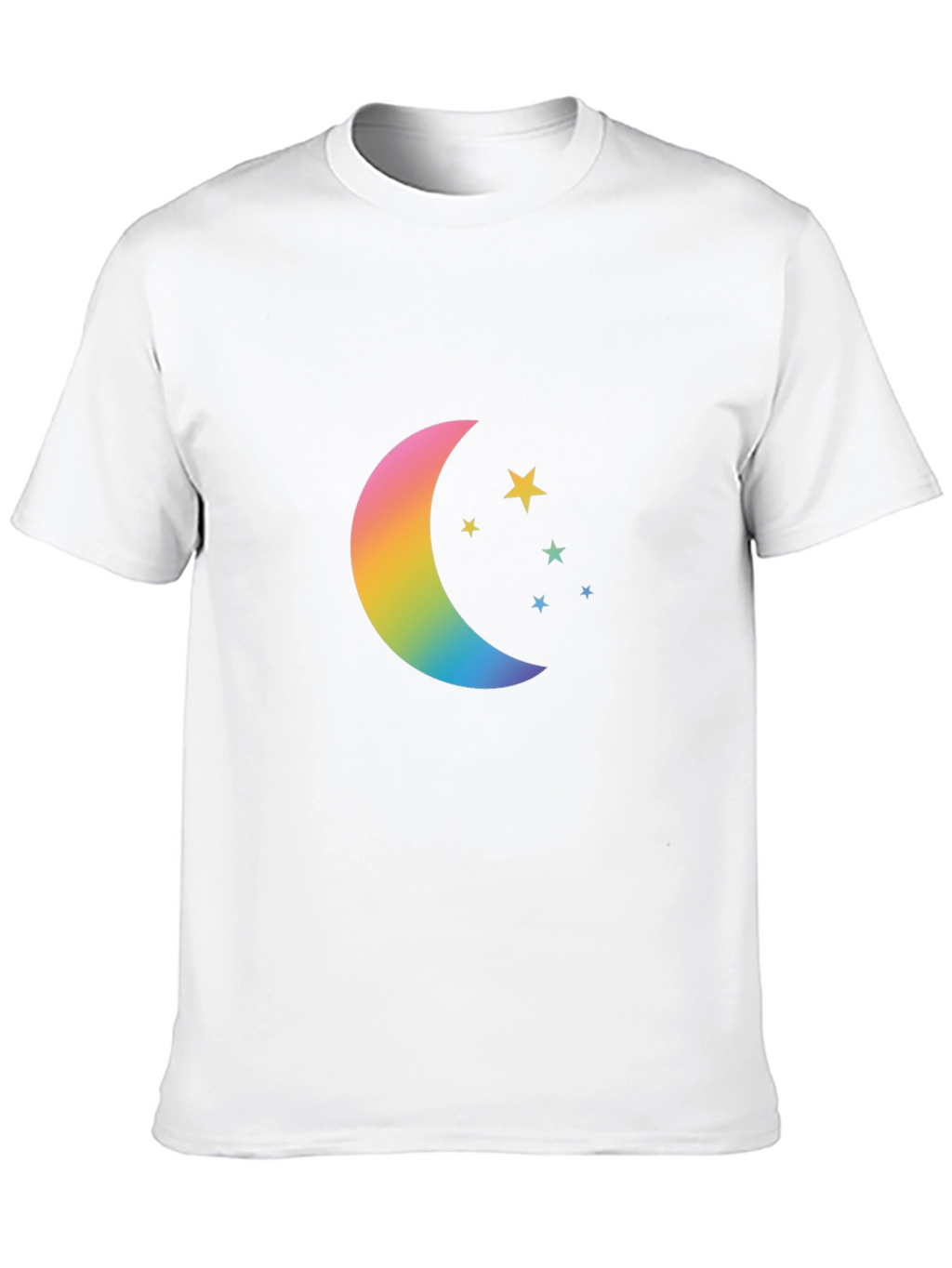 Rainbow Moon & Stars Graphic Tee